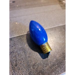 Blue light bulb xmas